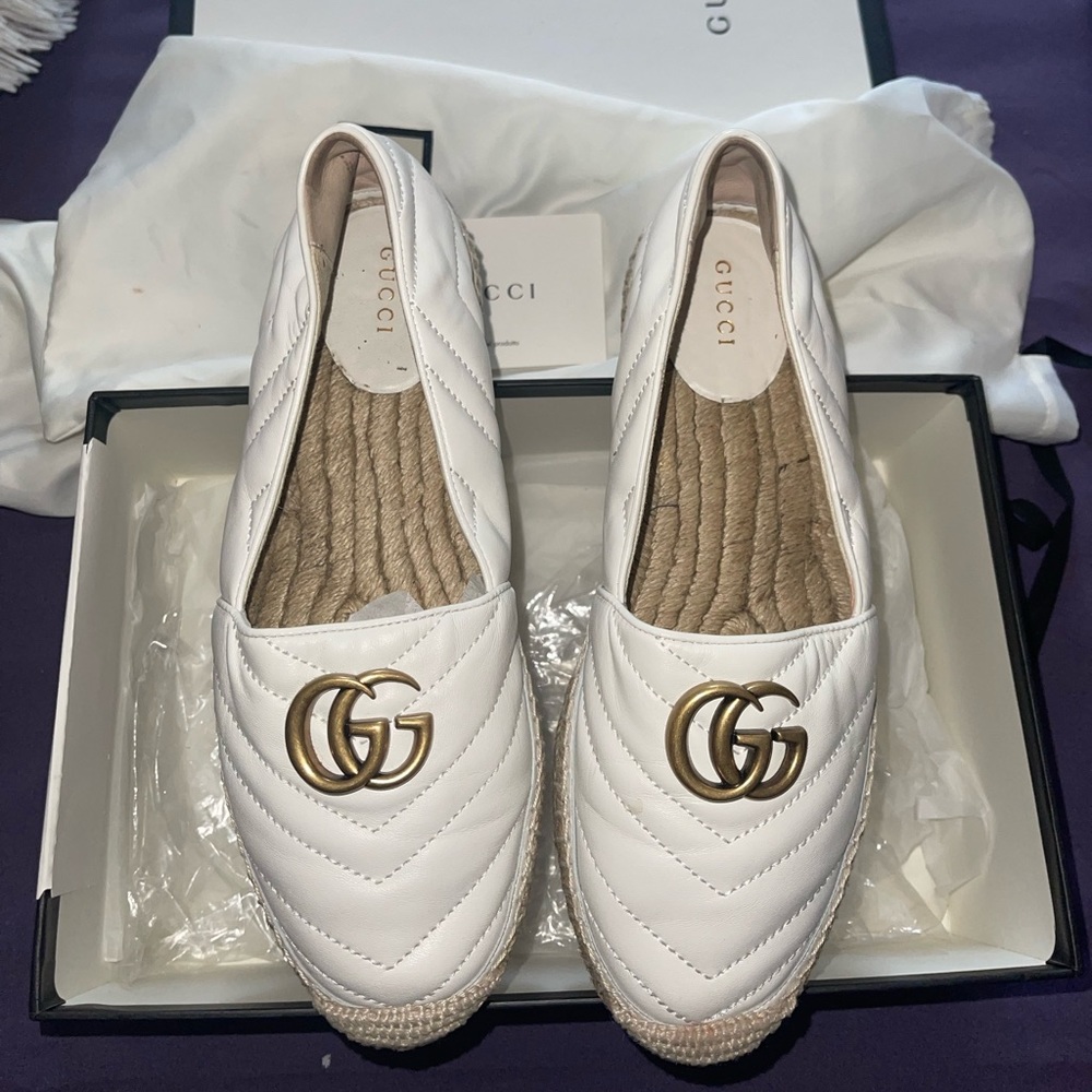 Gucci Espadrilles White Leather